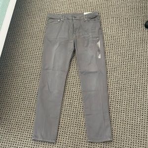 Size 34/32 men’s Flex Slim Straight pants, Gray, American Eagle
